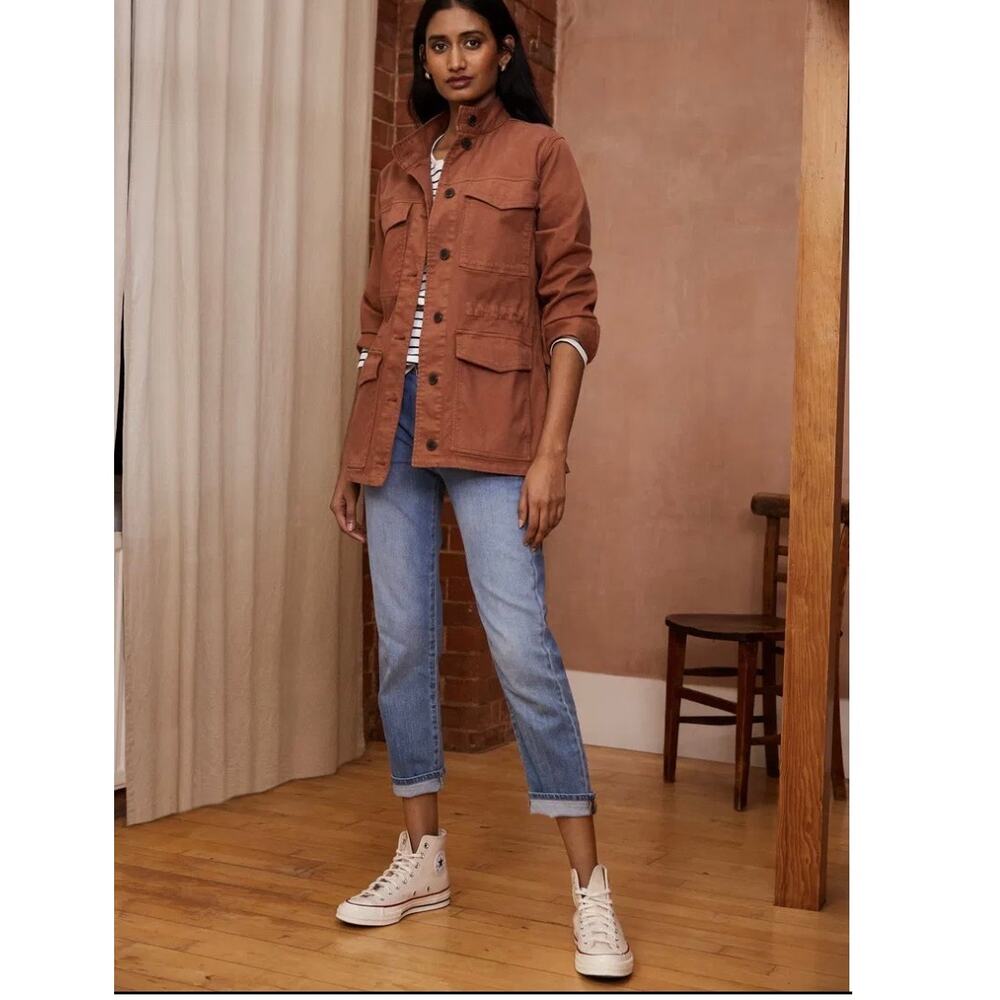 Baukjen Ashridge Organic Jacket Women’s Size 12 Utility Adjustable Pockets